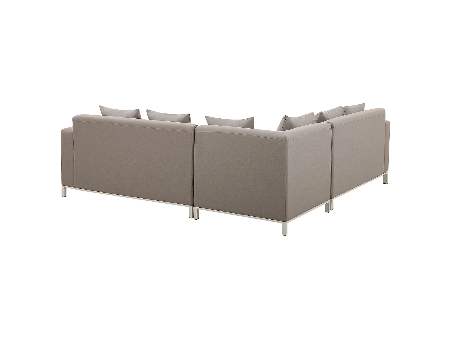 Ensemble de canapés d'angle de jardin 5 places BELIZE Côté gauche Beige