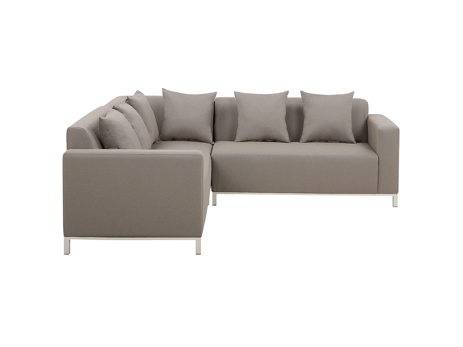 Ensemble de canapés d'angle de jardin 5 places BELIZE Côté gauche Beige
