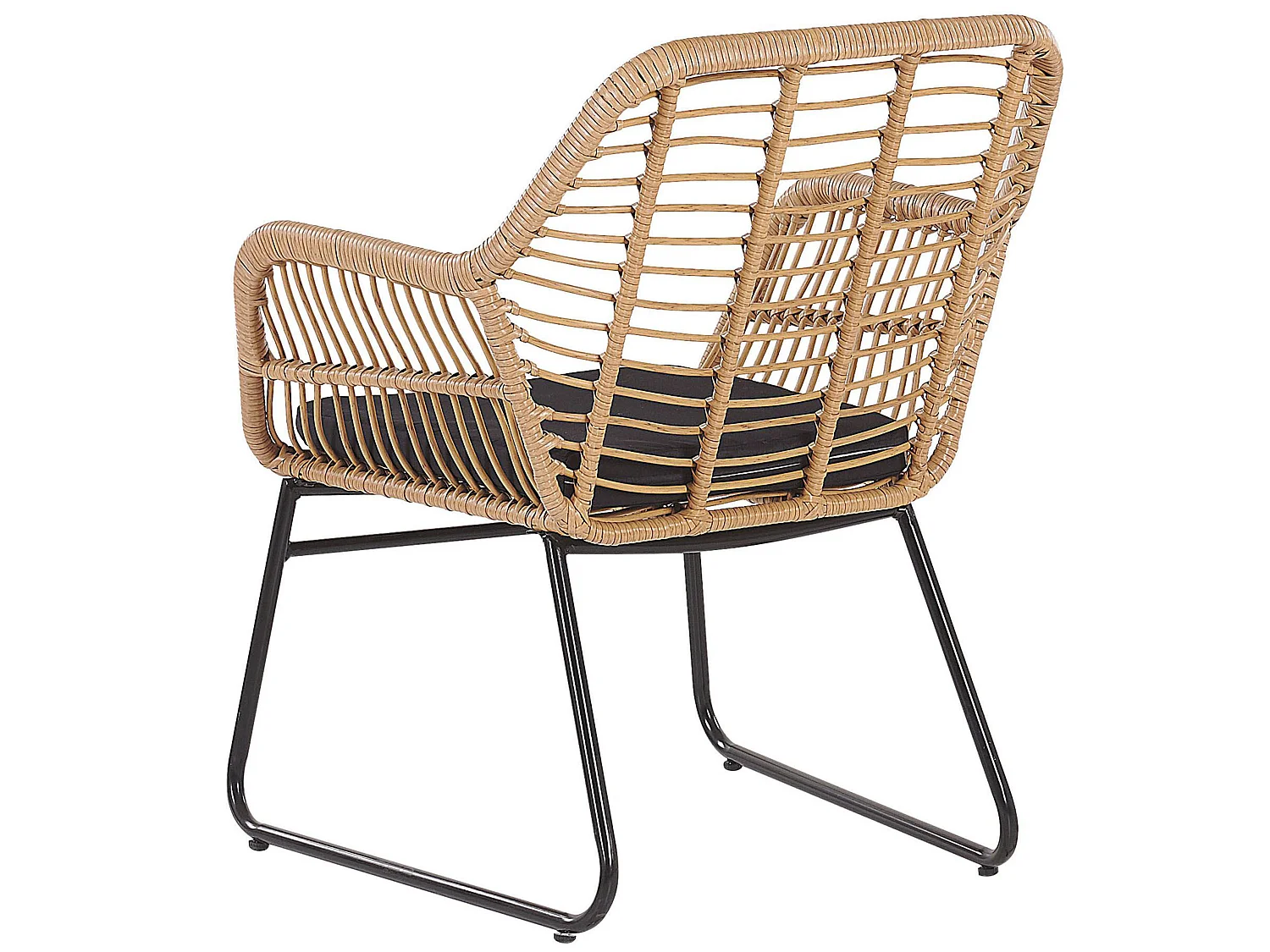 Lounge Set mit Tisch 4-Sitzer MINORI Polyrattan Beige