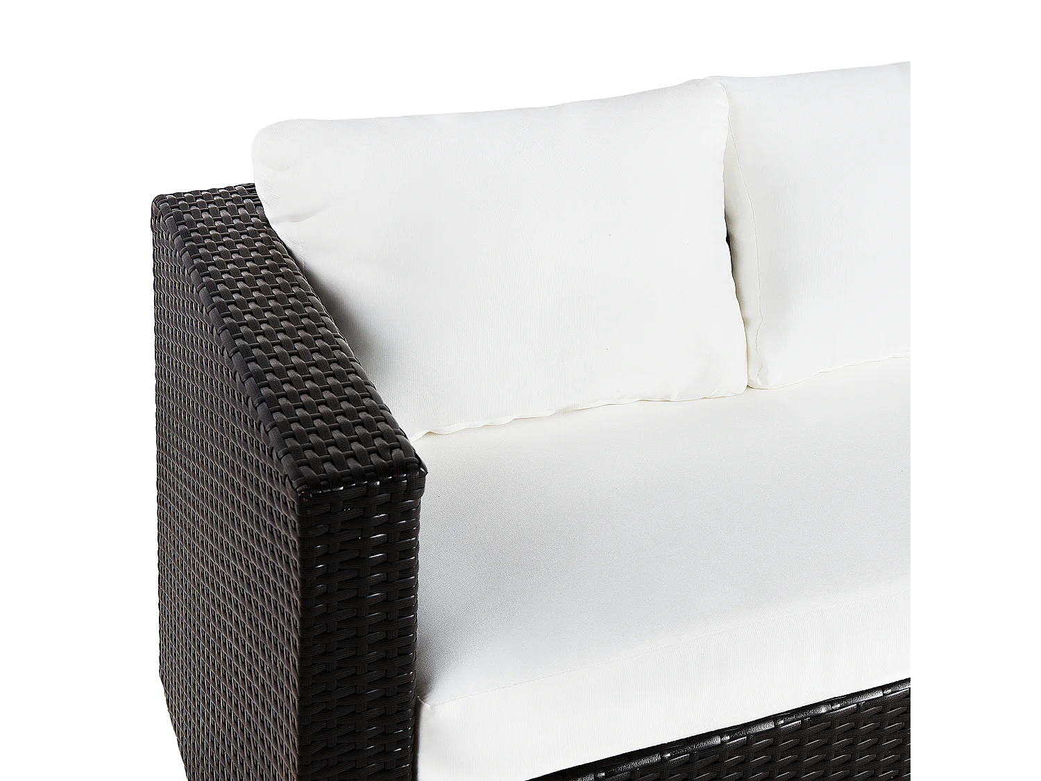 Set da giardino con tavolo 8 posti XXL Lato destro Modulare Marrone scuro