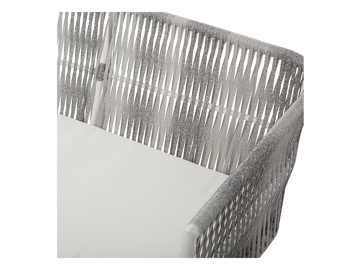 Conjunto de jardim com mesa 4 lugares RAGUSA Branco creme