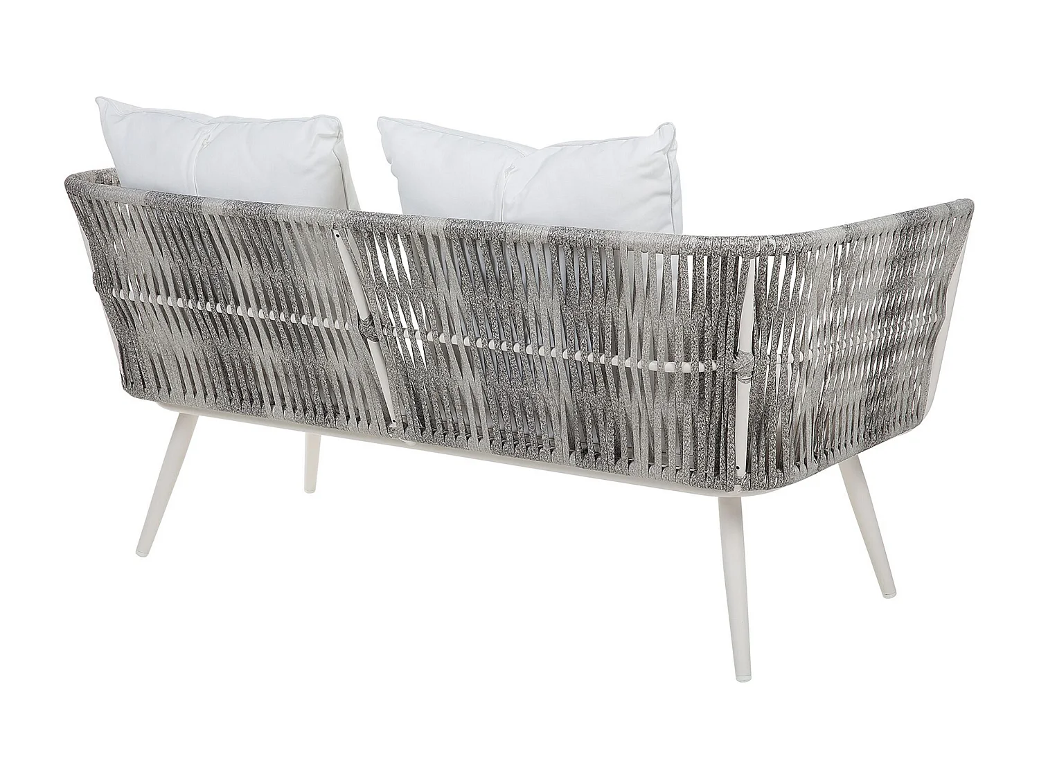 Ensemble de salon de jardin avec table 4 places RAGUSA Blanc cassé