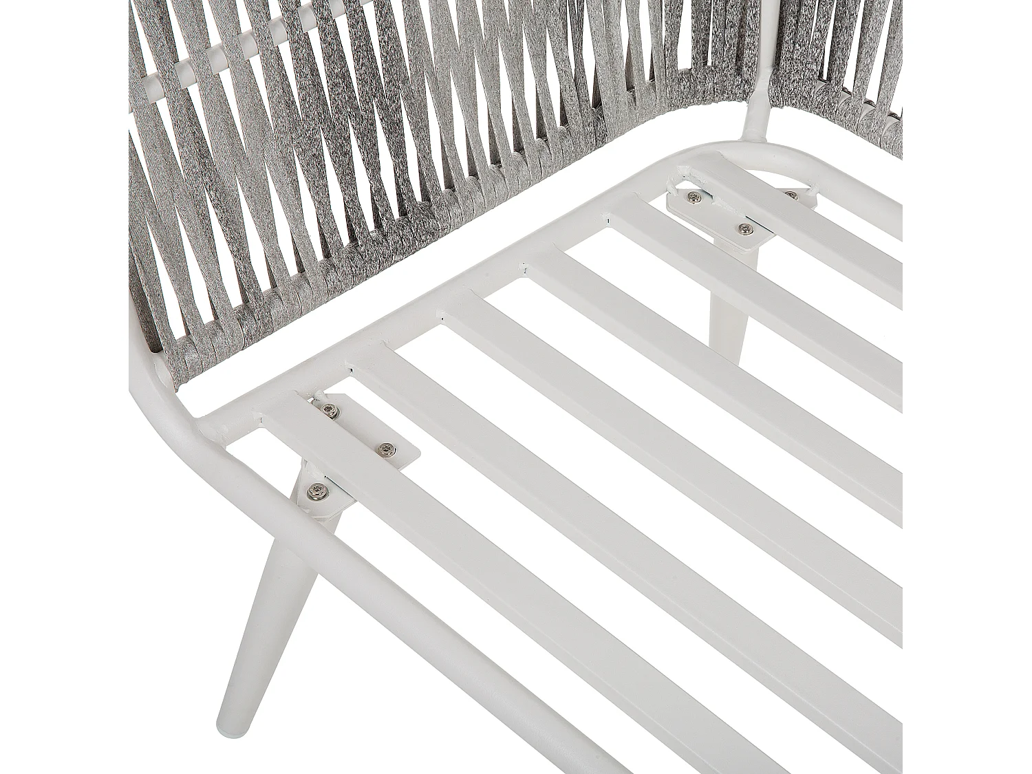 Lounge Set mit Tisch 4-Sitzer RAGUSA Polyrattan Cremeweiss