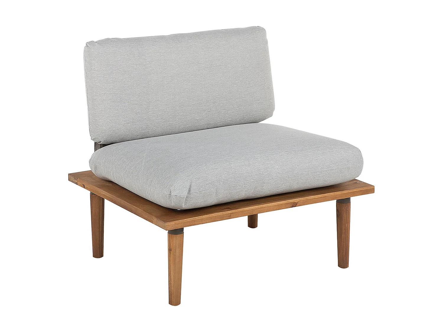 Loungeset met tafel 2-zitter FRASCATI Gecertificeerd acaciahout Lichtgrijs