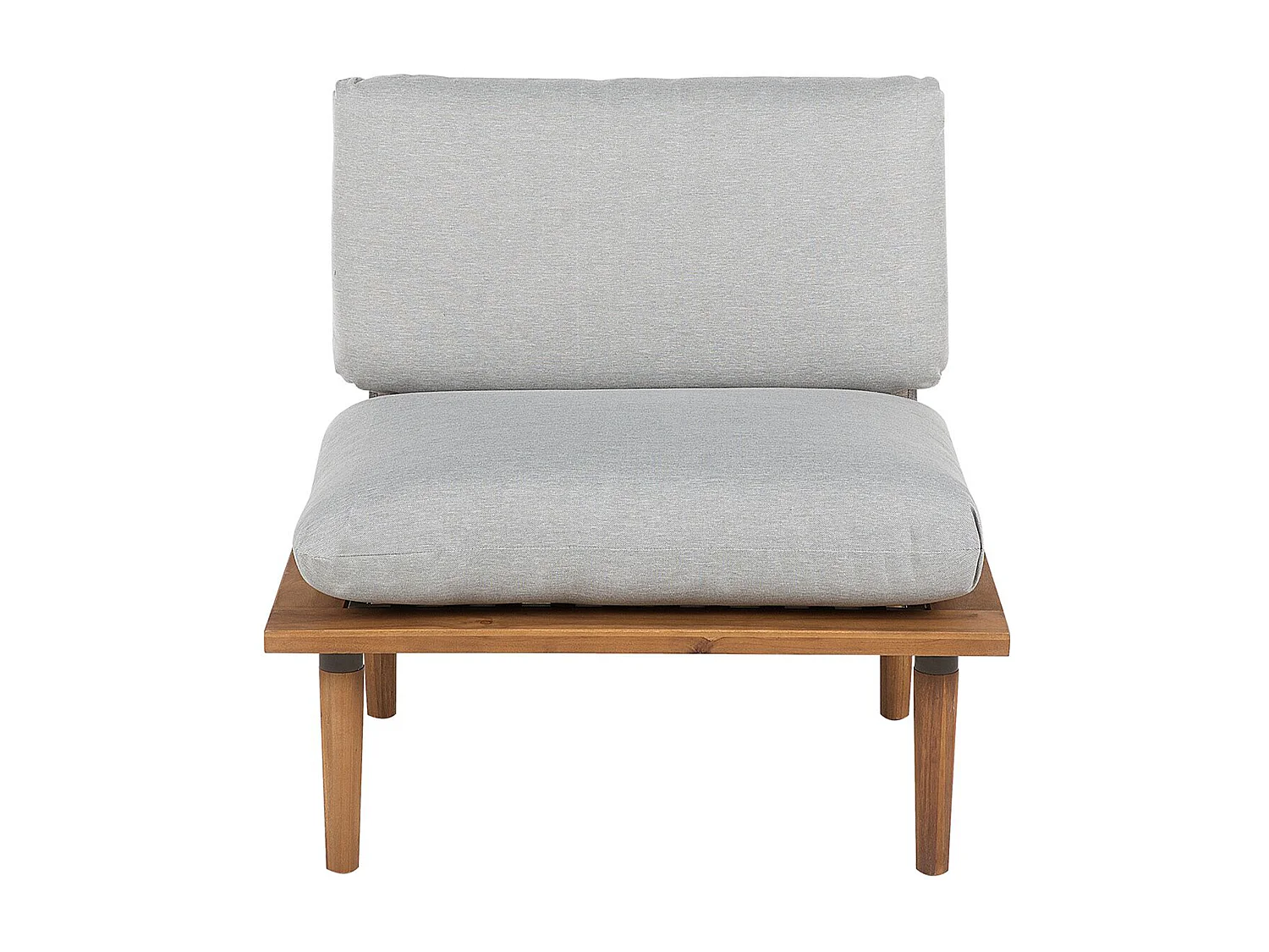 Conjunto de jardim com mesa 2 lugares FRASCATI Madeira de Acácia certificada Cinzento claro