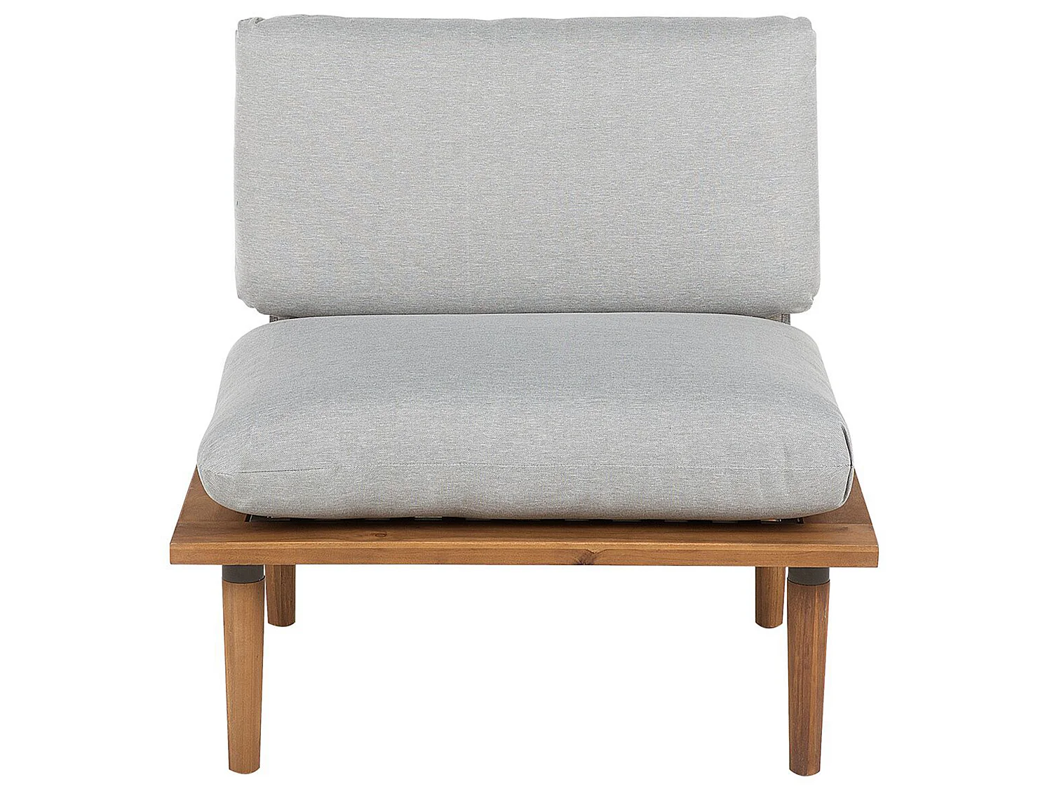 Conjunto de jardín con mesa 2 plazas FRASCATI modular Madera de acacia certificada Gris claro