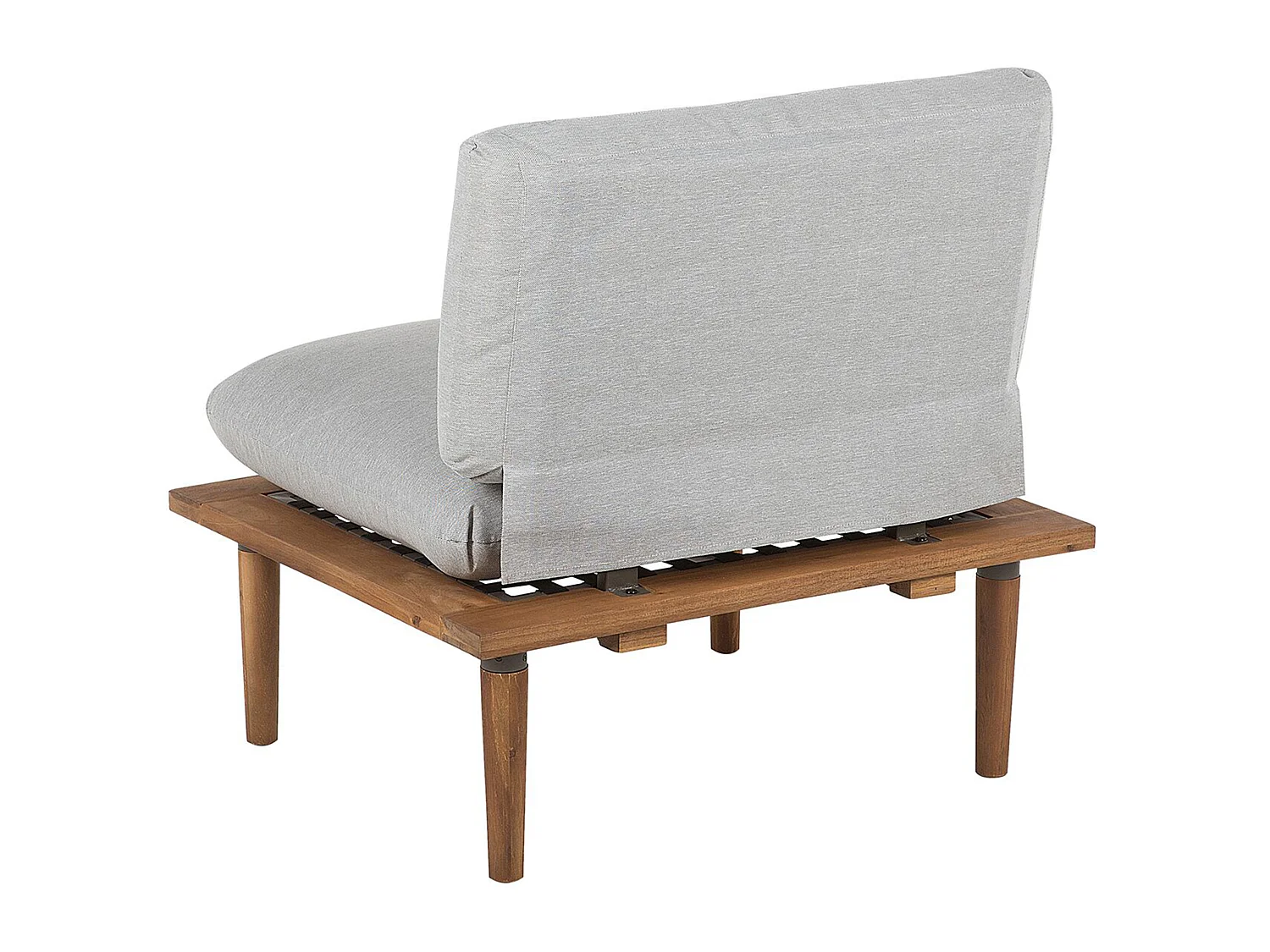 Conjunto de jardín con mesa 2 plazas FRASCATI modular Madera de acacia certificada Gris claro
