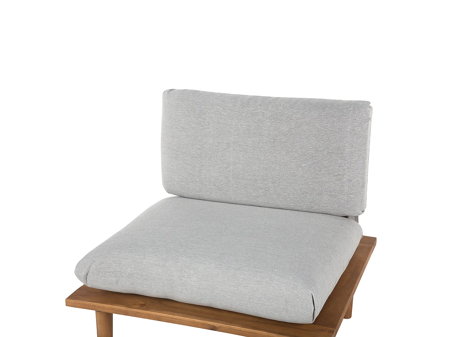 Conjunto de jardín con mesa 2 plazas FRASCATI modular Madera de acacia certificada Gris claro
