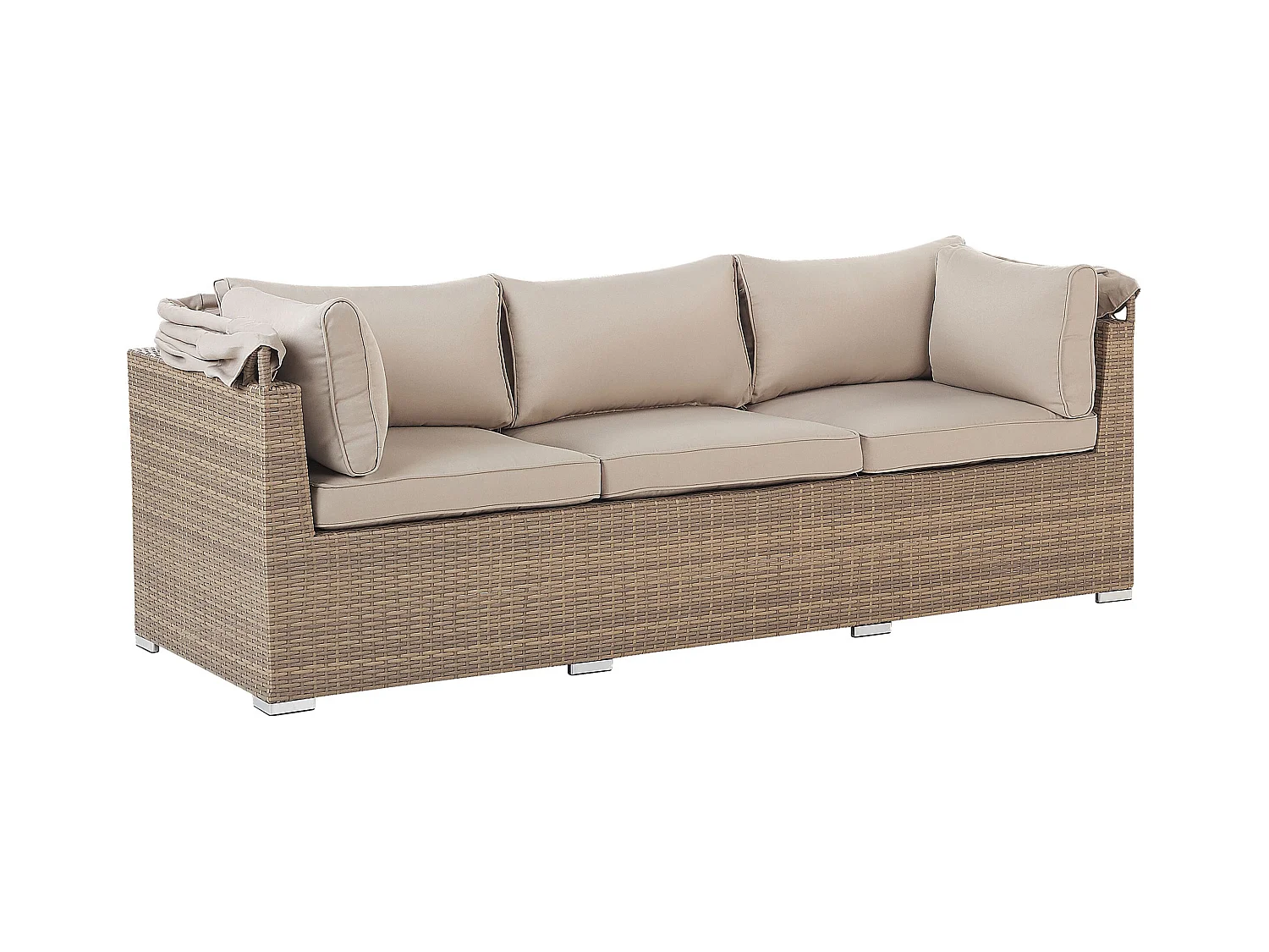 Ensemble de salon de jardin avec table 5 places COCCOLIA Beige