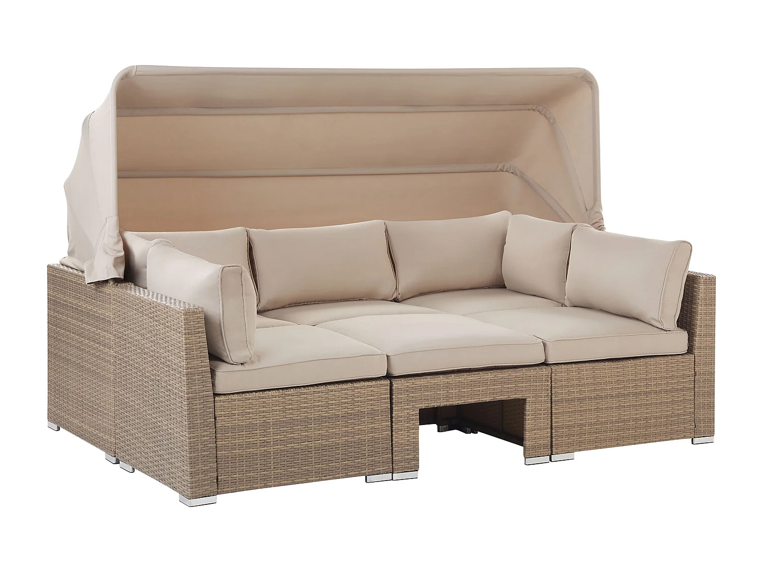 Ensemble de salon de jardin avec table 5 places COCCOLIA Beige