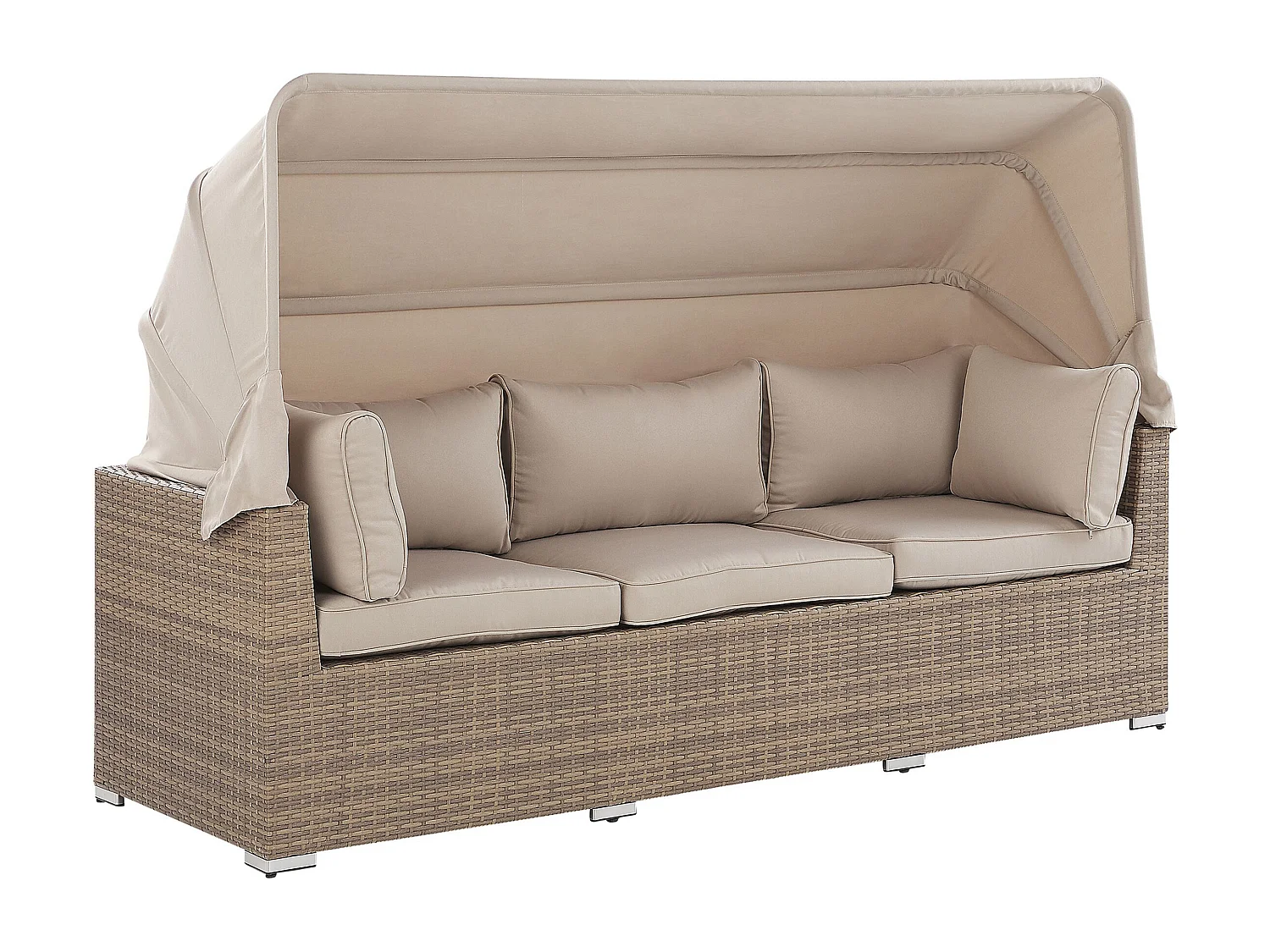 Ensemble de salon de jardin avec table 5 places COCCOLIA Beige