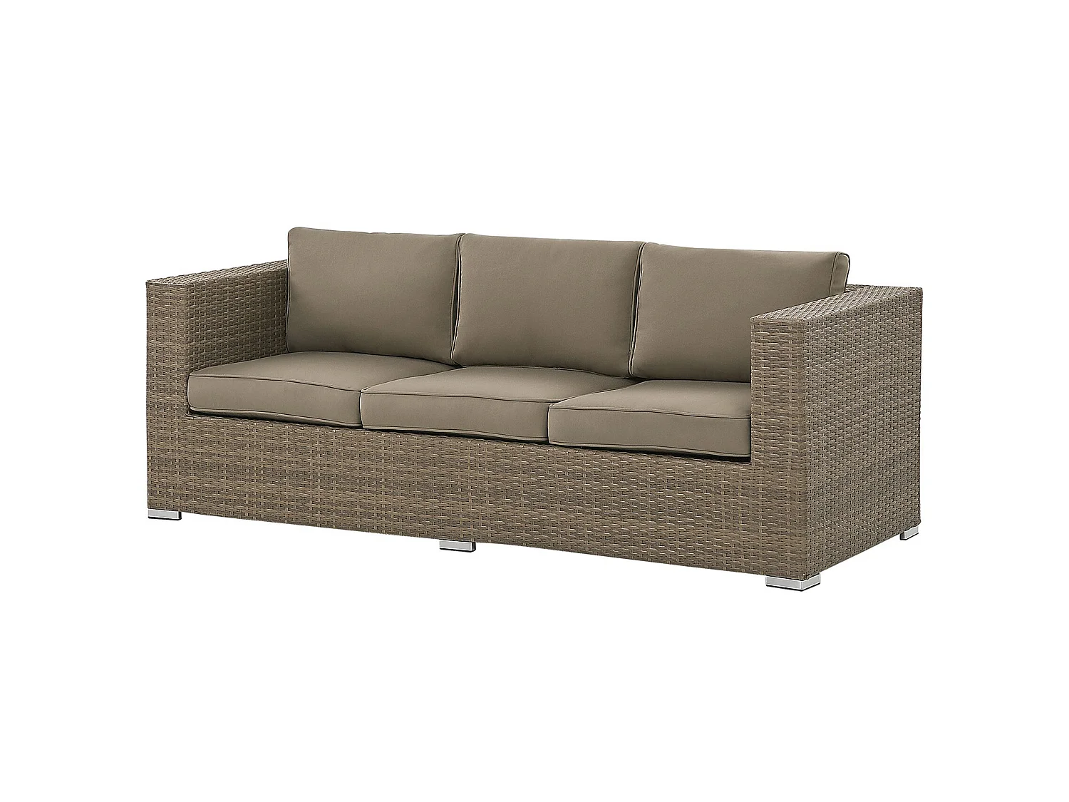 Loungeset met tafel 5-zitter BELLUNO Bruin