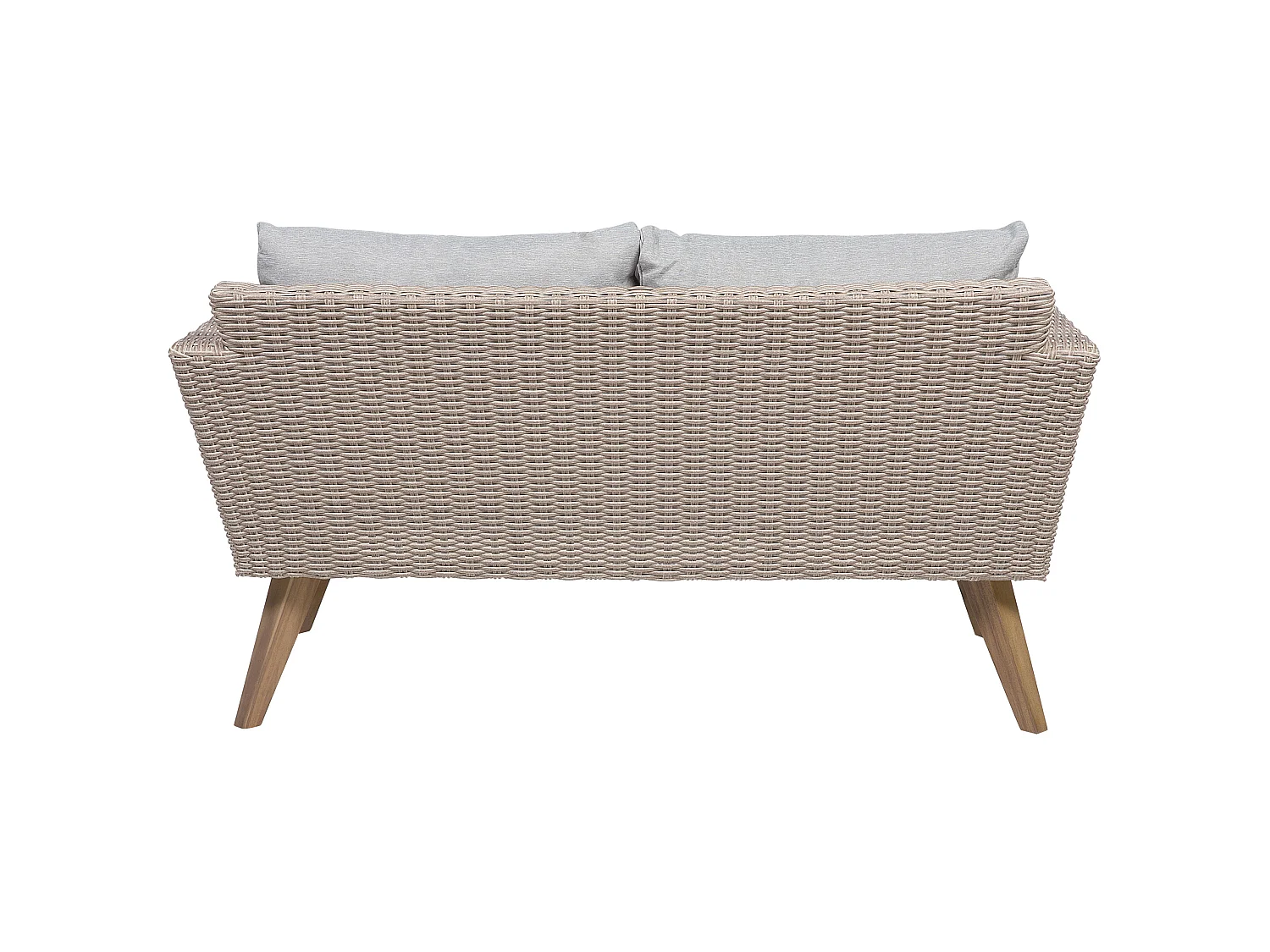 Ensemble de salon de jardin avec table 4 places VITTORIA Gris