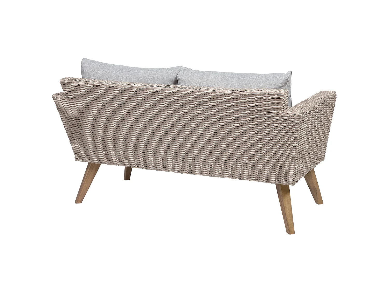 Ensemble de salon de jardin avec table 4 places VITTORIA Gris