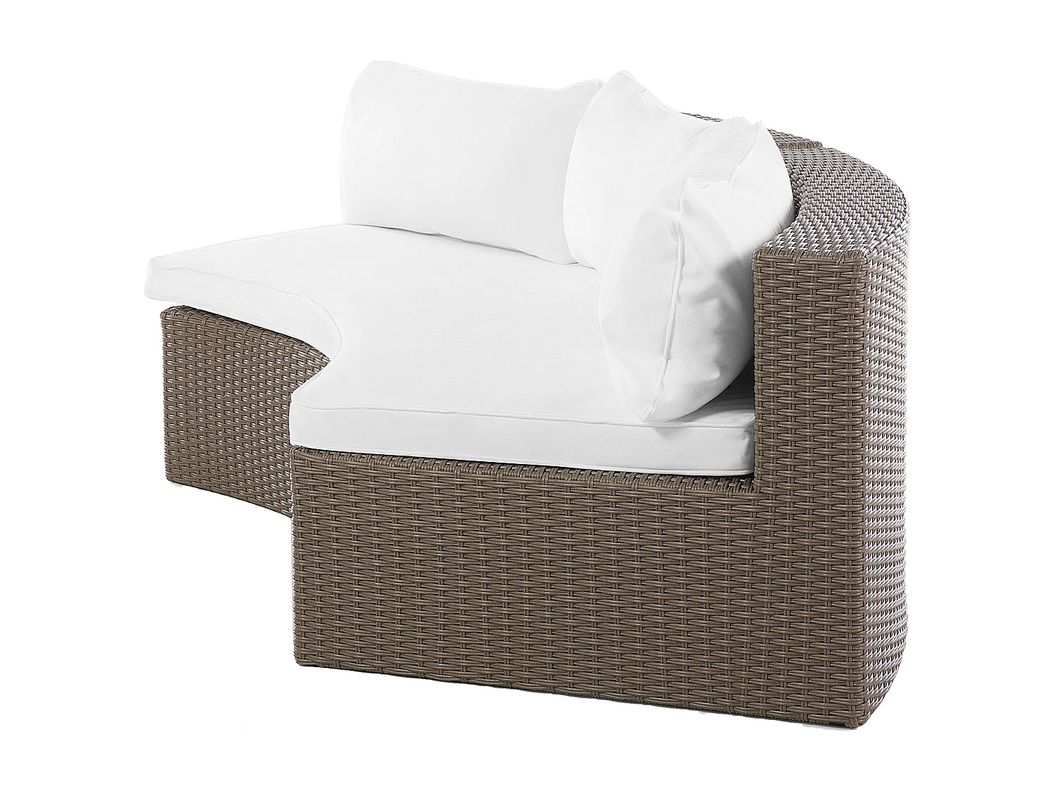 Ensemble de salon de jardin avec table 9 places SEVERO Marron