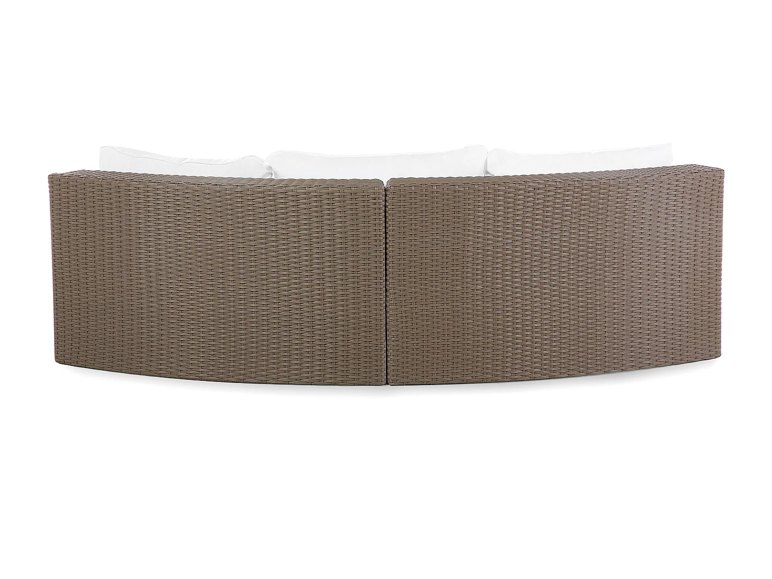 Ensemble de salon de jardin avec table 9 places SEVERO Marron