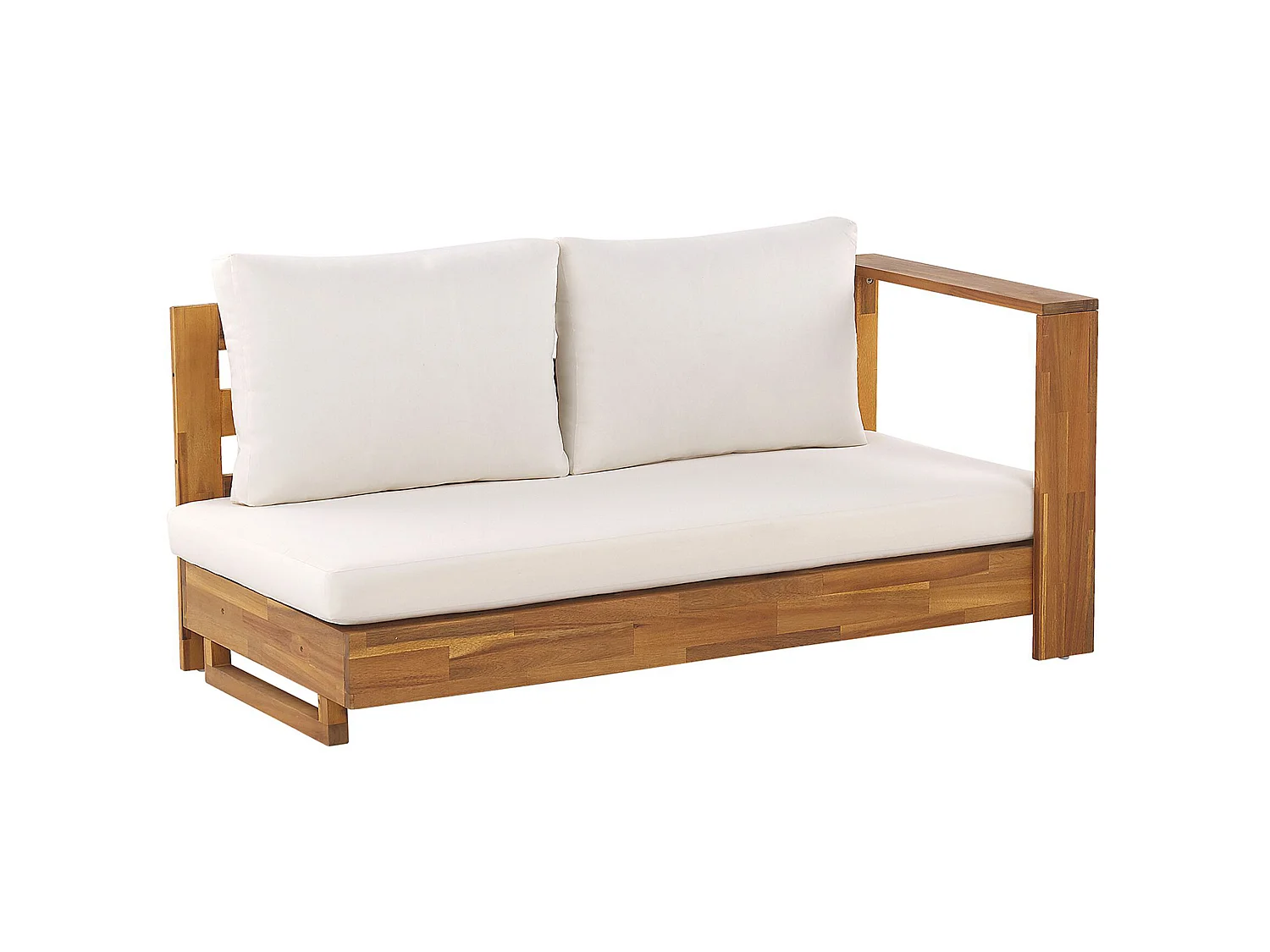 Narożnik ogrodowy dla 5 osób MARETTIMO Lewostronny Certyfikowane drewno akacjowe Brązowy