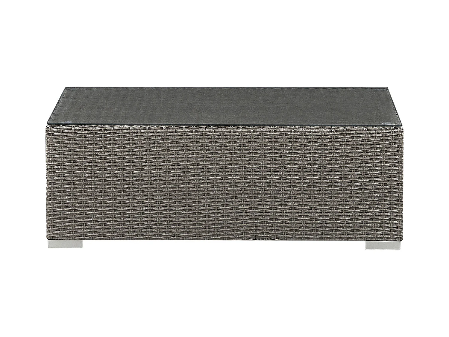 Zestaw ogrodowy ze stolikiem dla 8 osób MAESTRO Modułowy Technorattan Beżowoszary