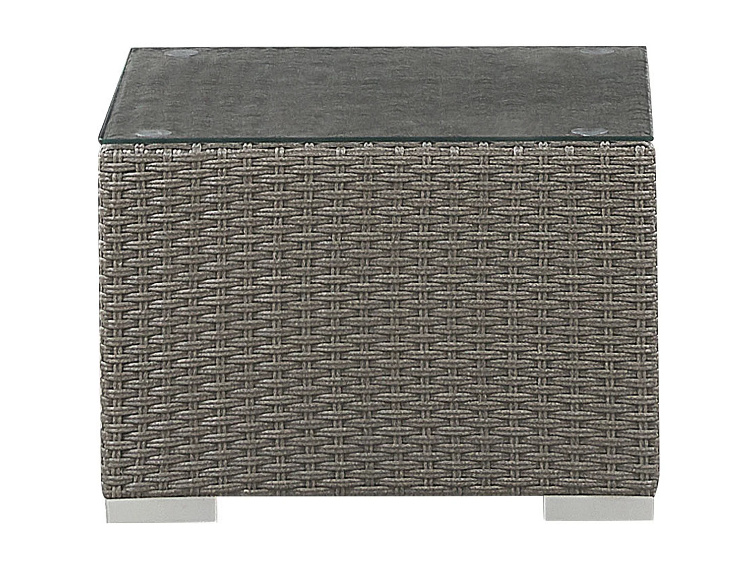 Zestaw ogrodowy ze stolikiem dla 8 osób MAESTRO Modułowy Technorattan Beżowoszary