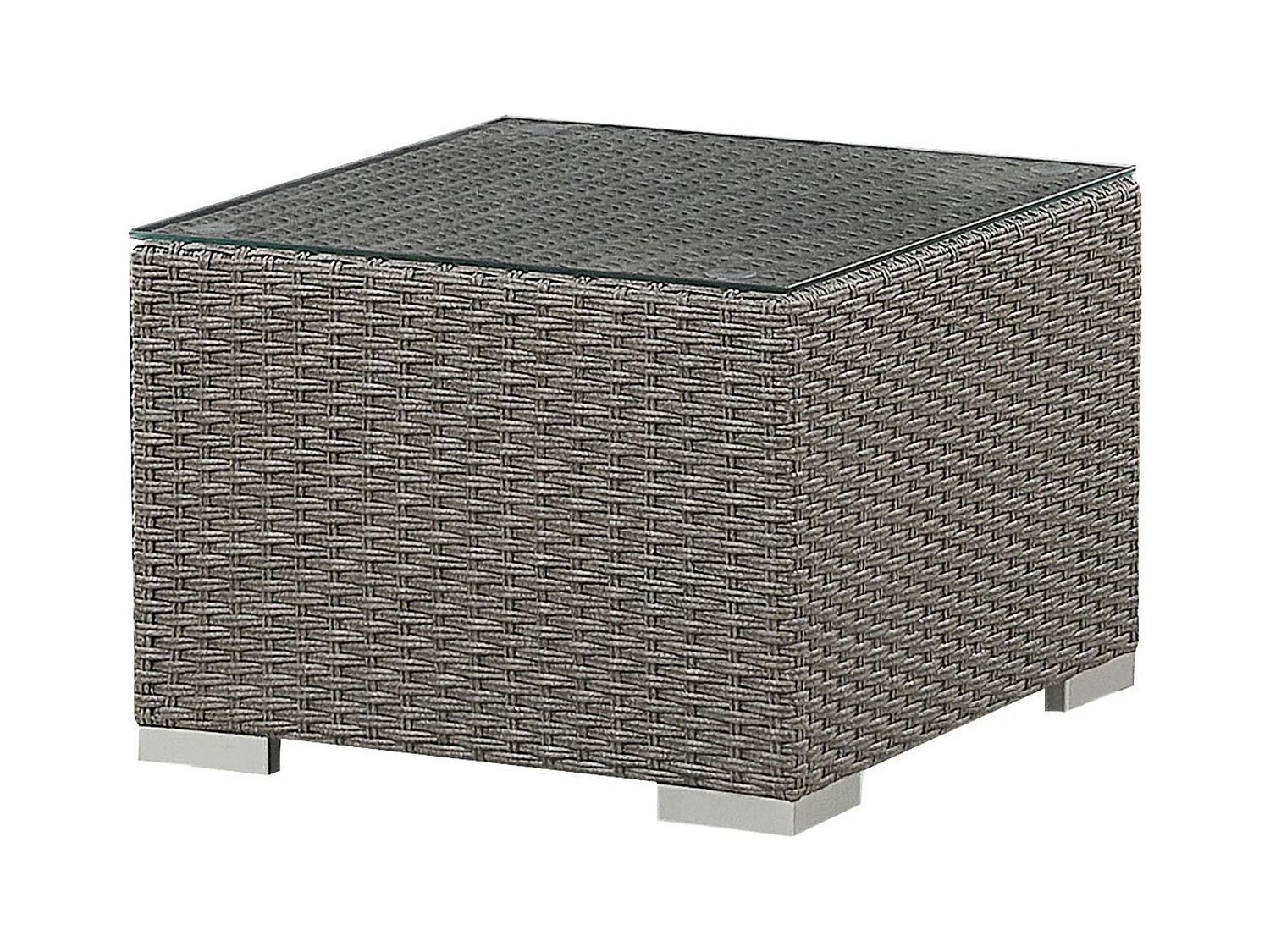 Zestaw ogrodowy ze stolikiem dla 8 osób MAESTRO Modułowy Technorattan Beżowoszary