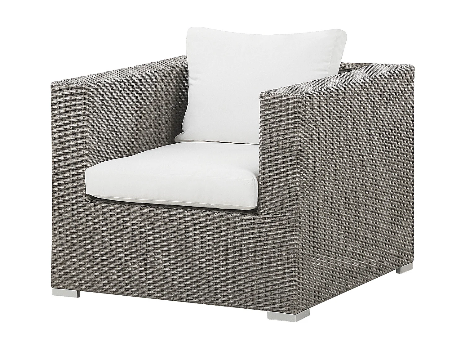 Zestaw ogrodowy ze stolikiem dla 8 osób MAESTRO Modułowy Technorattan Beżowoszary