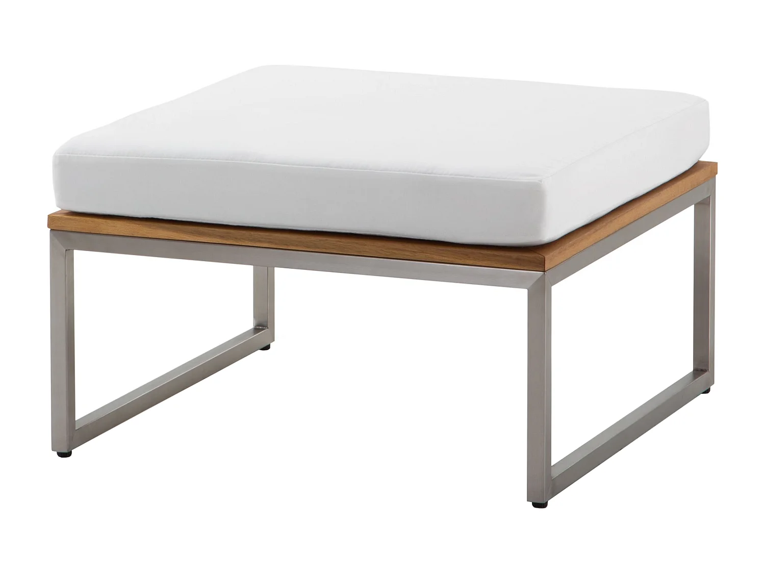 Ensemble de salon de jardin avec table 4 places BERMUDA Acacia Marron