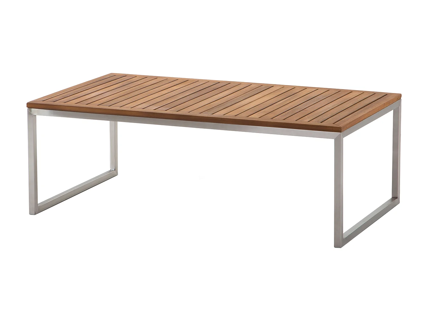 Ensemble de salon de jardin avec table 4 places BERMUDA Acacia Marron