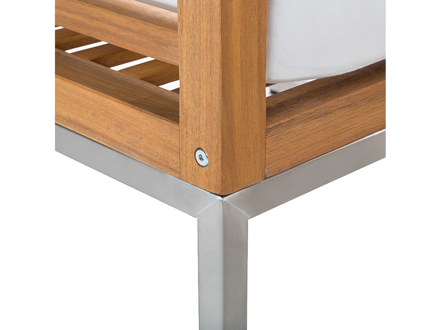 Zestaw ogrodowy ze stolikiem dla 4 osób BERMUDA Drewno akacjowe Brązowy