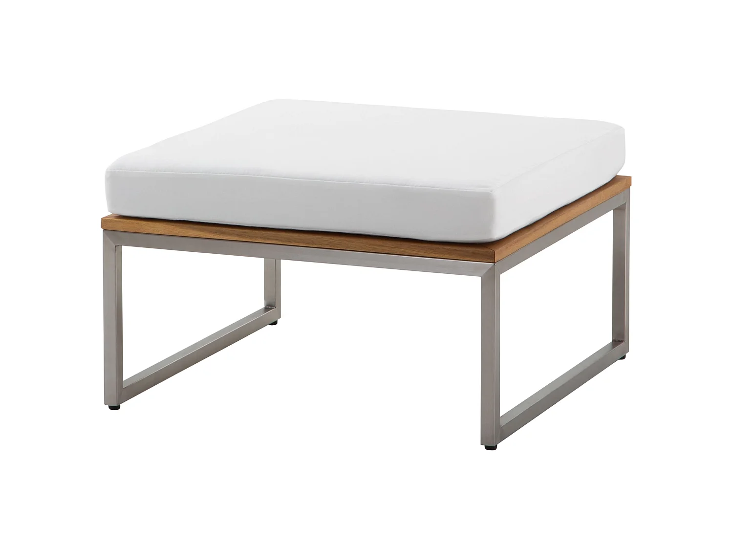 Ensemble de salon de jardin avec table 4 places BERMUDA Acacia Marron