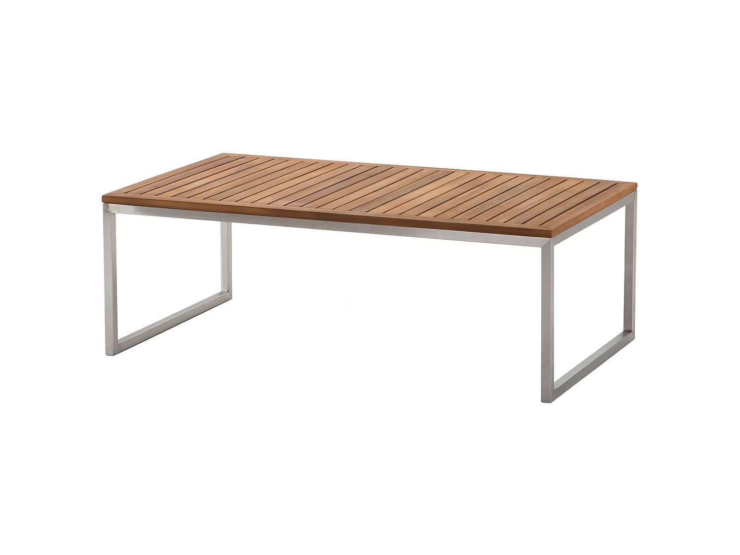 Ensemble de salon de jardin avec table 4 places BERMUDA Acacia Marron