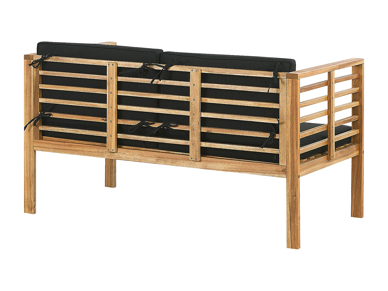 Ensemble de salon de jardin avec table 4 places PACIFIC Acacia Noir