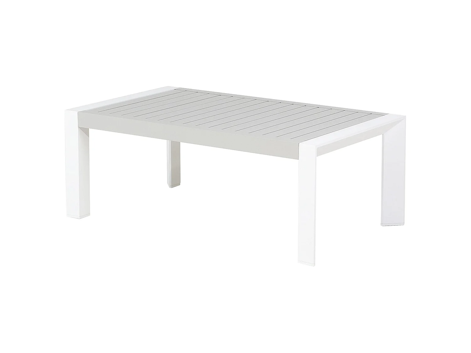 Garden Corner Sofa with Table 6 Seater CASTELLA Left Hand Grey Metal