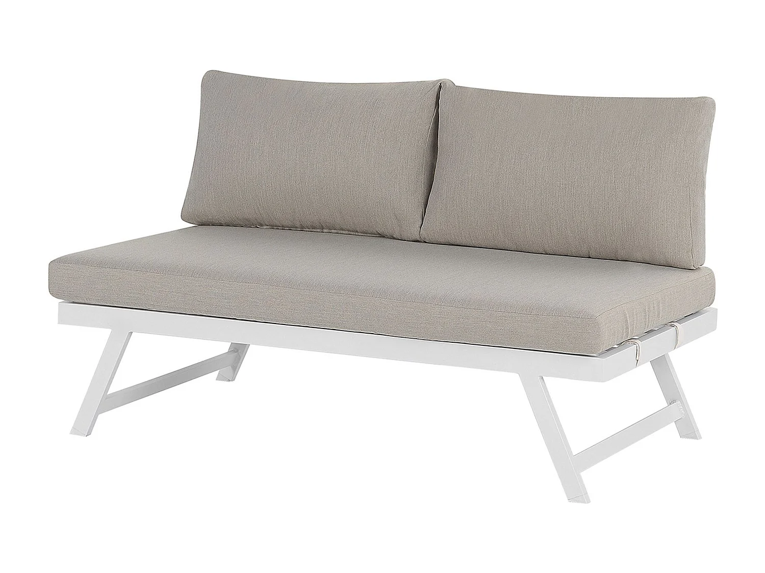 Ensemble de canapés d'angle de jardin 5 places COCCORINO Métal Taupe