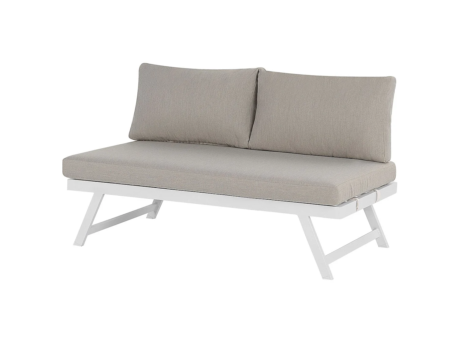 Ensemble de canapés d'angle de jardin 5 places COCCORINO Métal Taupe