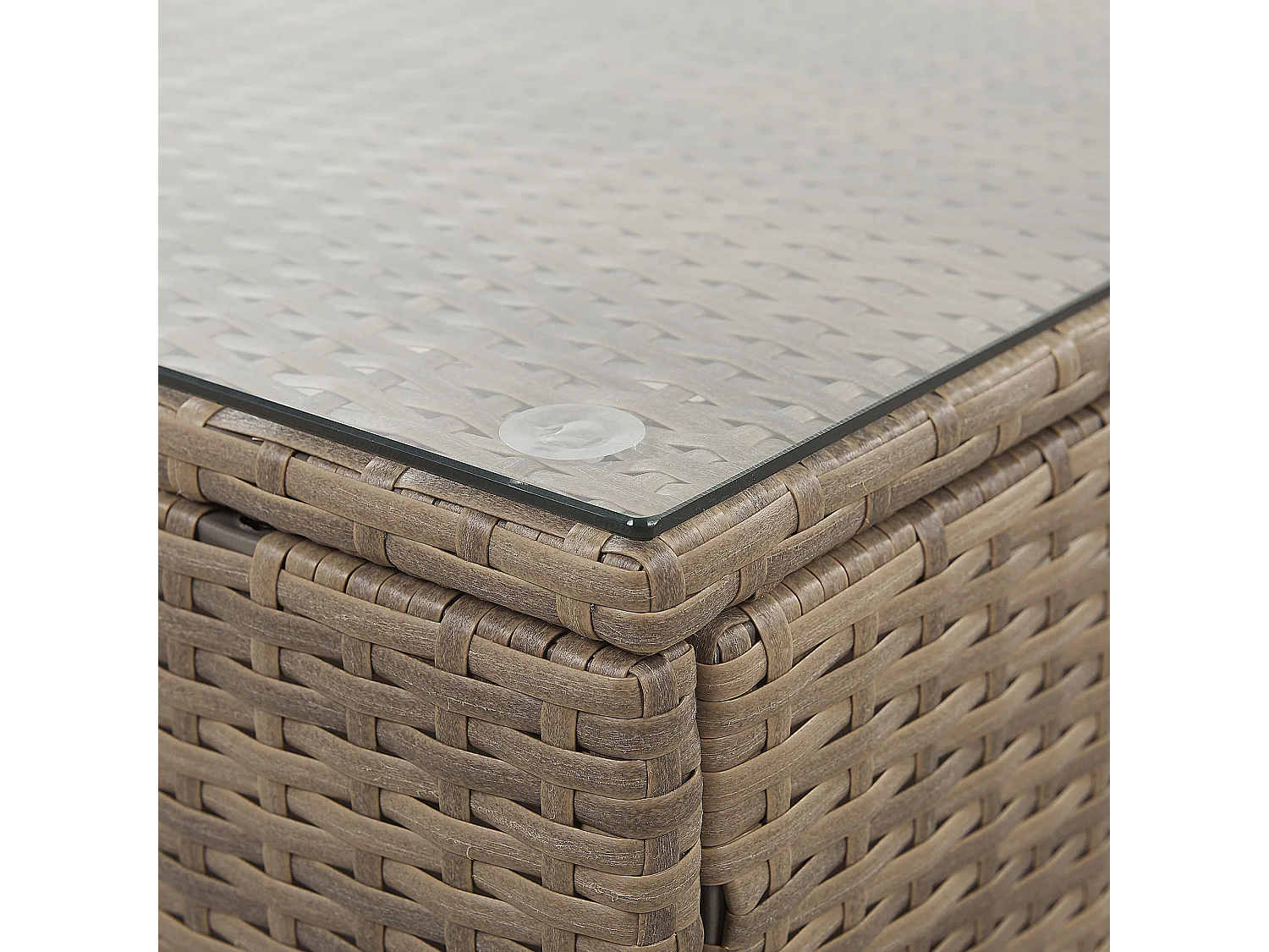 Ensemble de canapés d'angle de jardin 6 places BELVEDERE Blanc