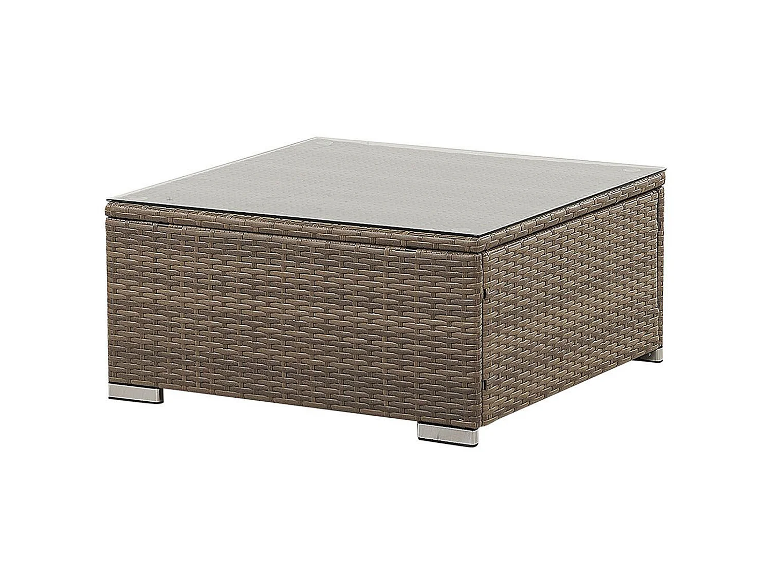 Set di divani angolari da giardino 6 posti BELVEDERE Bianco