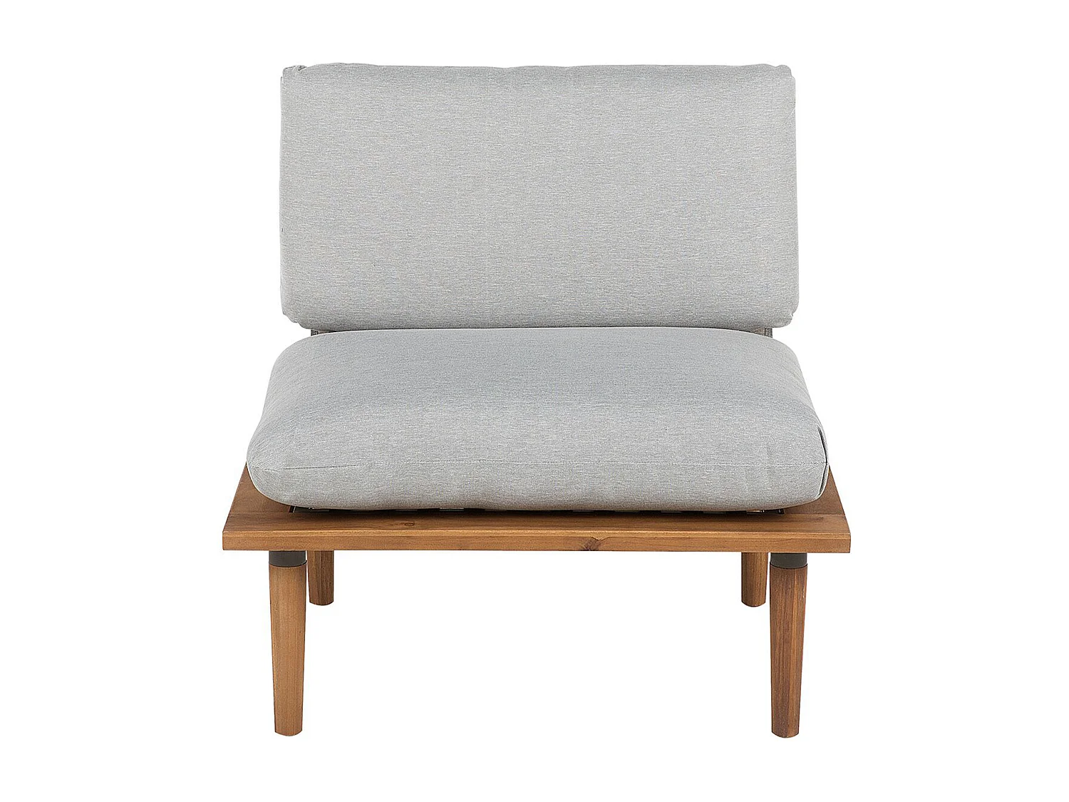 Set da giardino con tavolo 4 posti FRASCATI Modulare Legno di acacia certificato Grigio chiaro