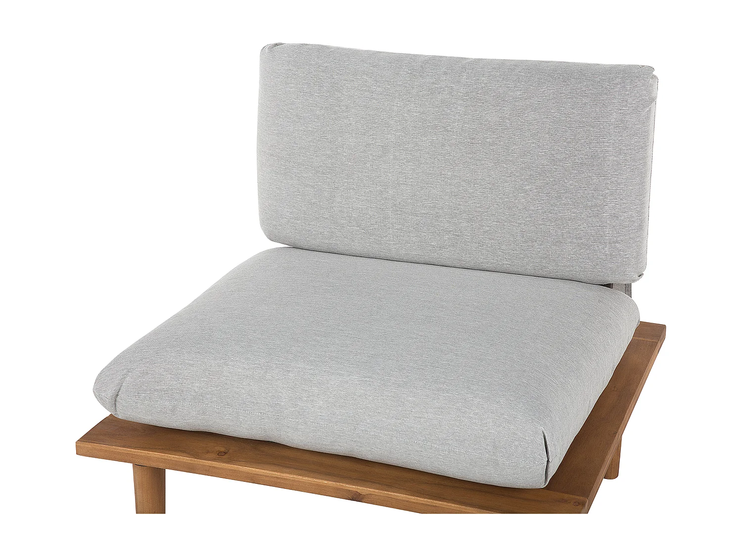 Set da giardino con tavolo 4 posti FRASCATI Modulare Legno di acacia certificato Grigio chiaro