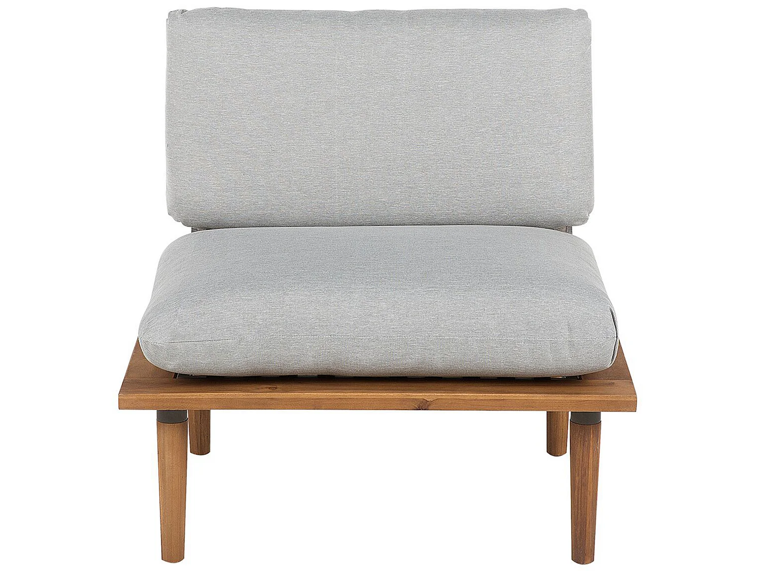 Garden Lounge Set with Table 4 Seater FRASCATI Light Grey Certified Acacia Wood Modular