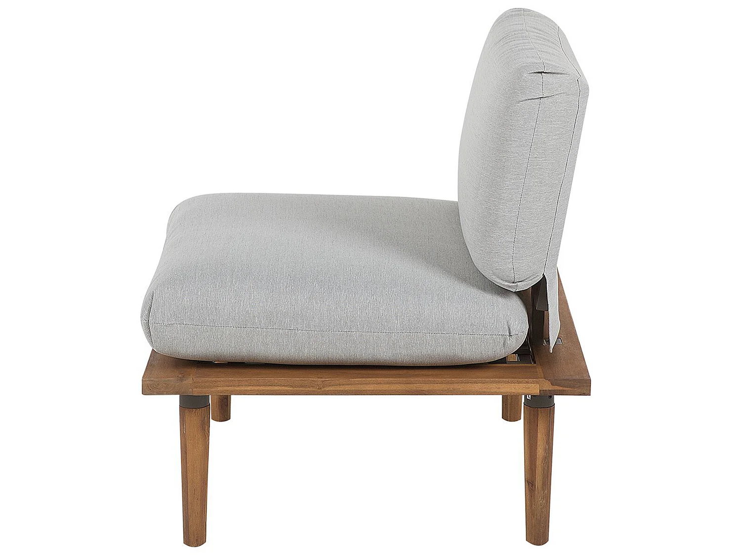 Garden Lounge Set with Table 4 Seater FRASCATI Light Grey Certified Acacia Wood Modular