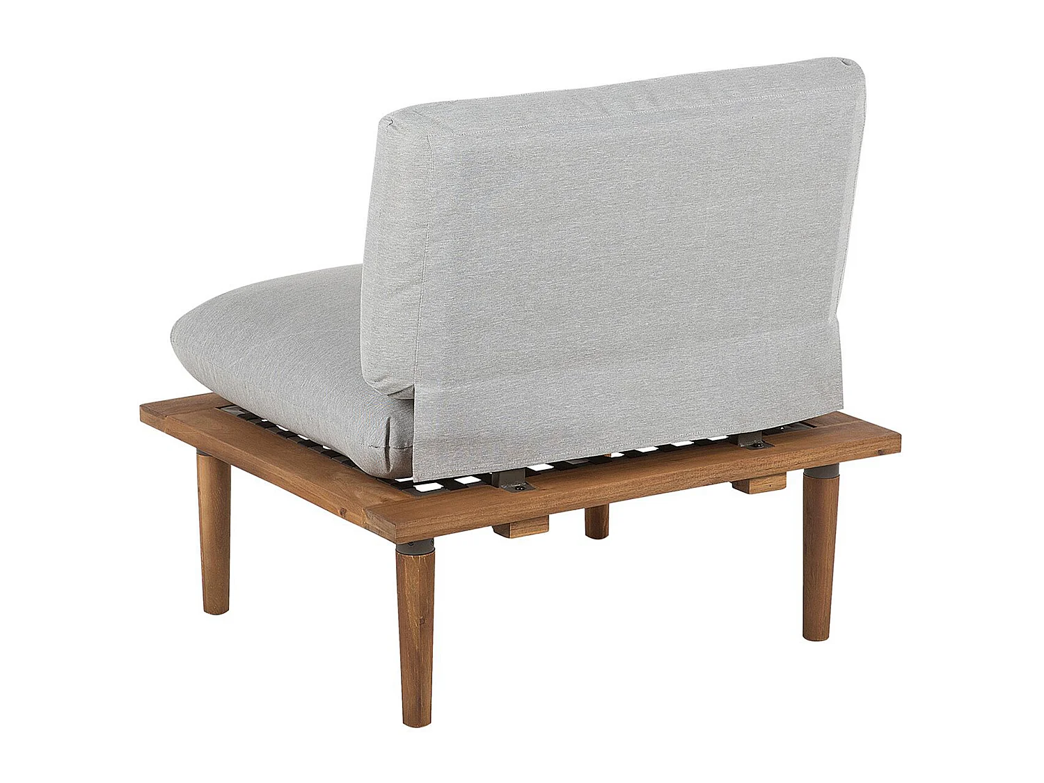 Garden Lounge Set with Table 4 Seater FRASCATI Light Grey Certified Acacia Wood Modular
