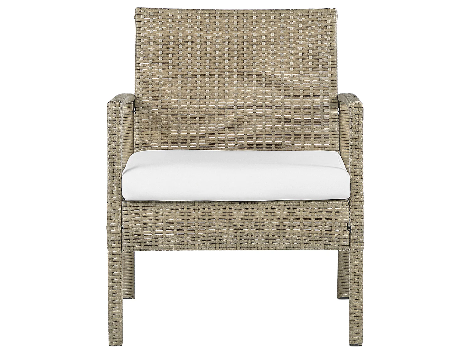 Sofa Set with Table MARSALA PE Rattan Light Brown
