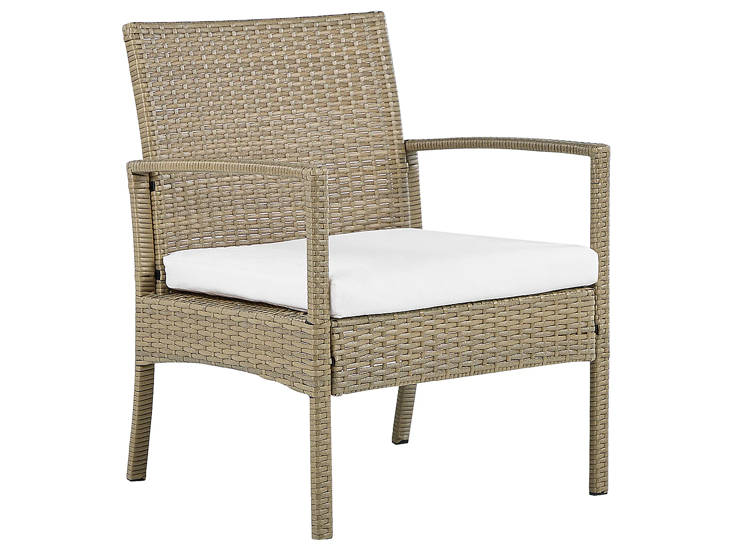 Sofa Set with Table MARSALA PE Rattan Light Brown
