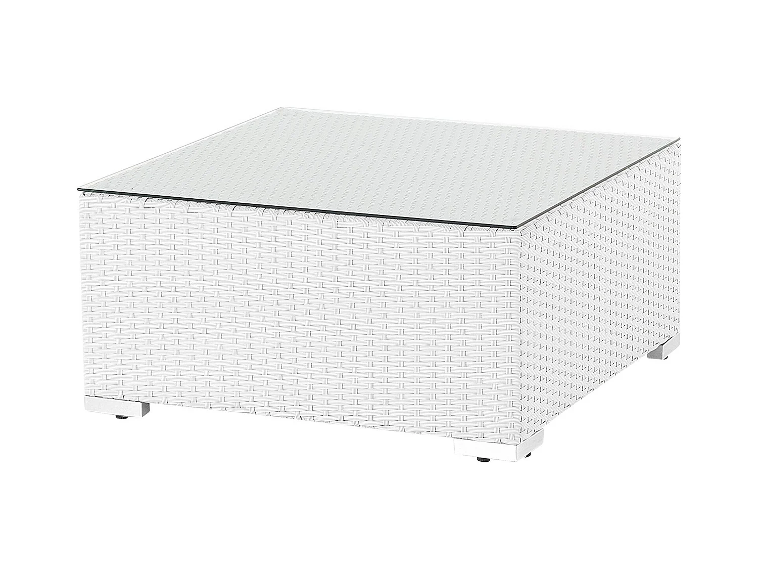 Ensemble de canapés d'angle de jardin 4 places SANO Côté droite Blanc