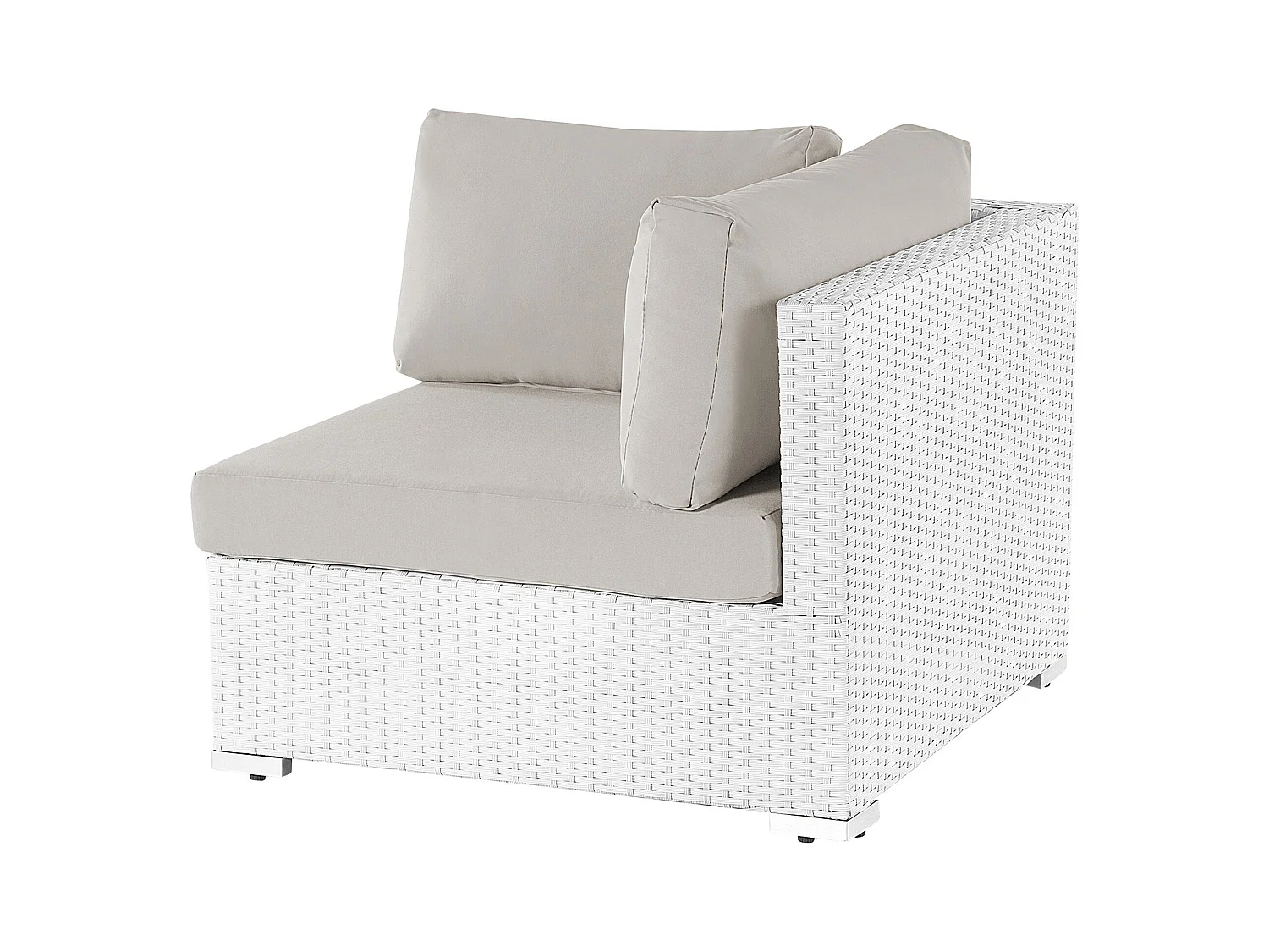 Ensemble de canapés d'angle de jardin 4 places SANO Côté droite Blanc