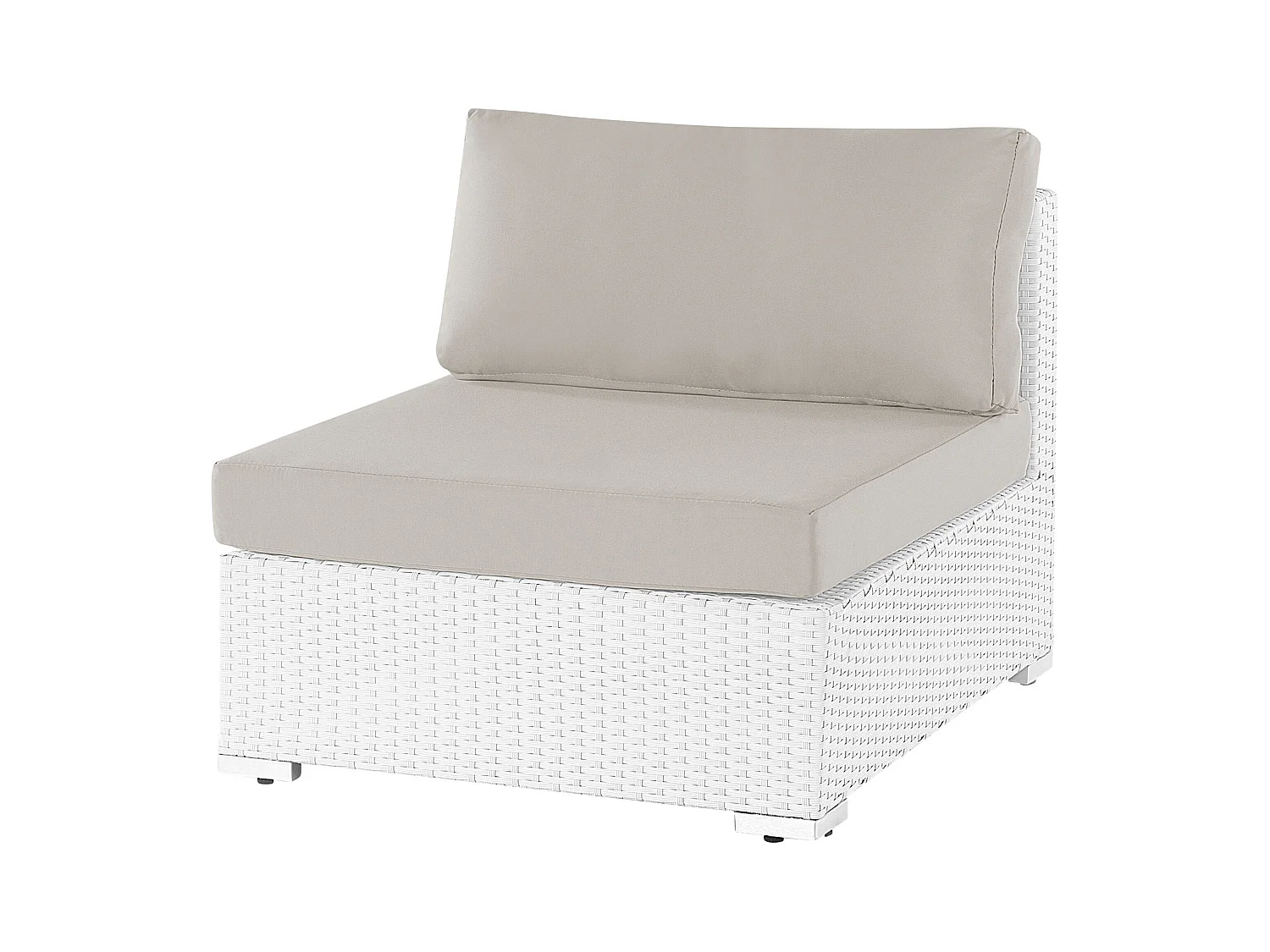 Ensemble de canapés d'angle de jardin 4 places SANO Côté droite Blanc