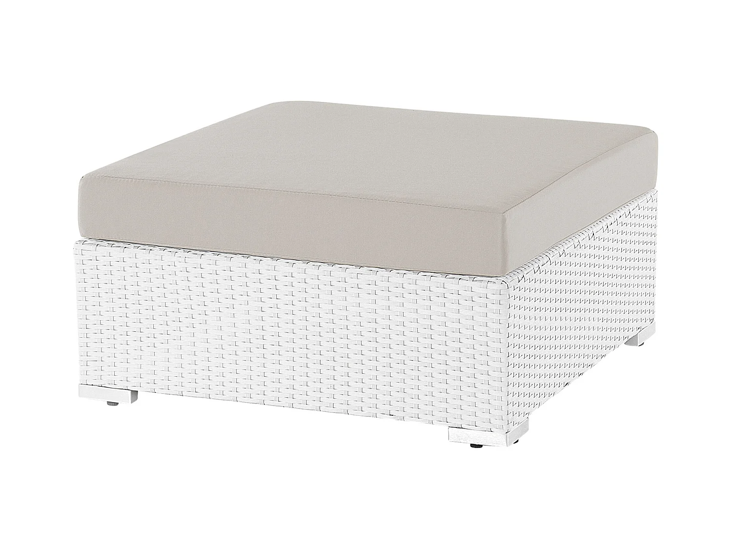 Ensemble de canapés d'angle de jardin 4 places SANO Côté droite Blanc