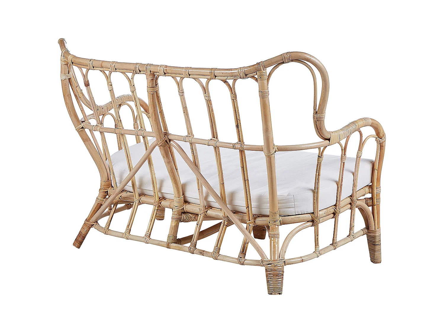 Zestaw ogrodowy ze stolikiem dla 4 osób BRINDISI Rattan Naturalny