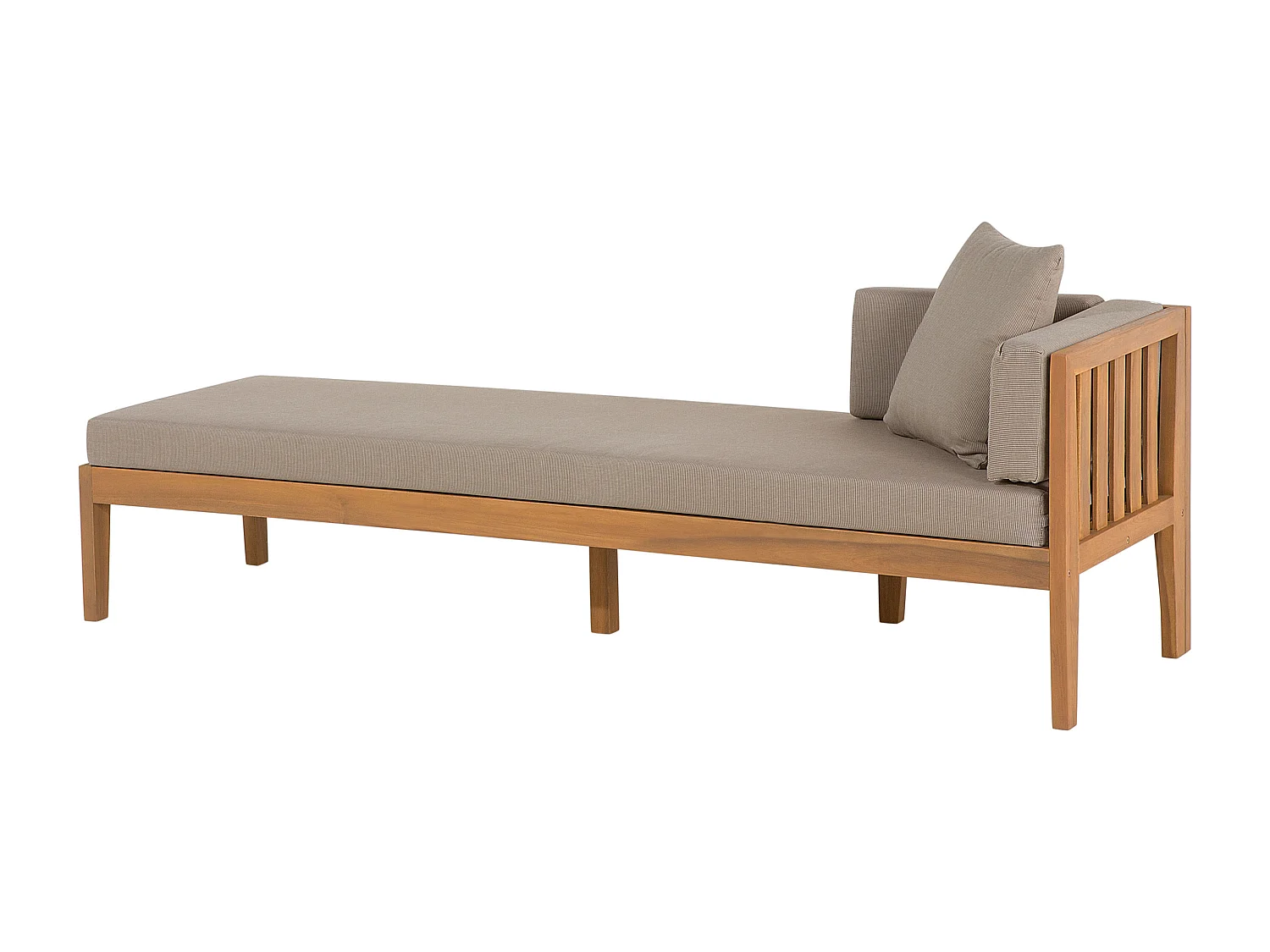 Loungeset met tafel 7-zitter PATAJA Acaciahout Lichtbruin