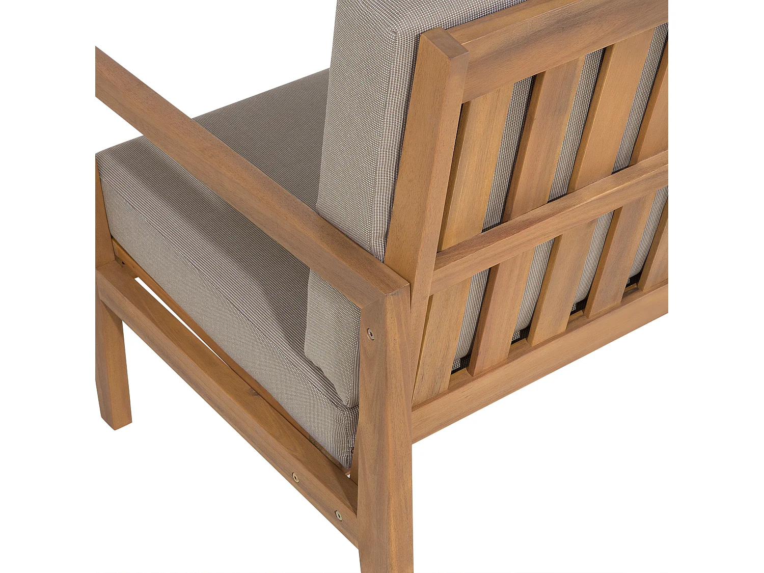 Ensemble de salon de jardin avec table 7 places PATAJA Acacia Marron clair